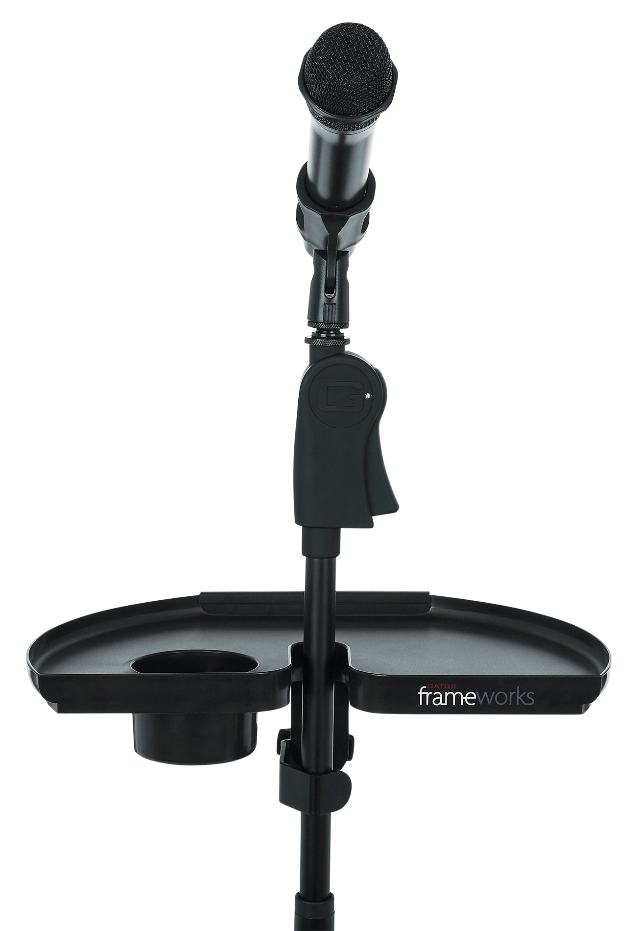 GATOR GFW-MICACCTRAYXL Extra large version of GFW-MIC-ACCTRAY. - Frameworks Extra Large Mic Stand Accessory Tray