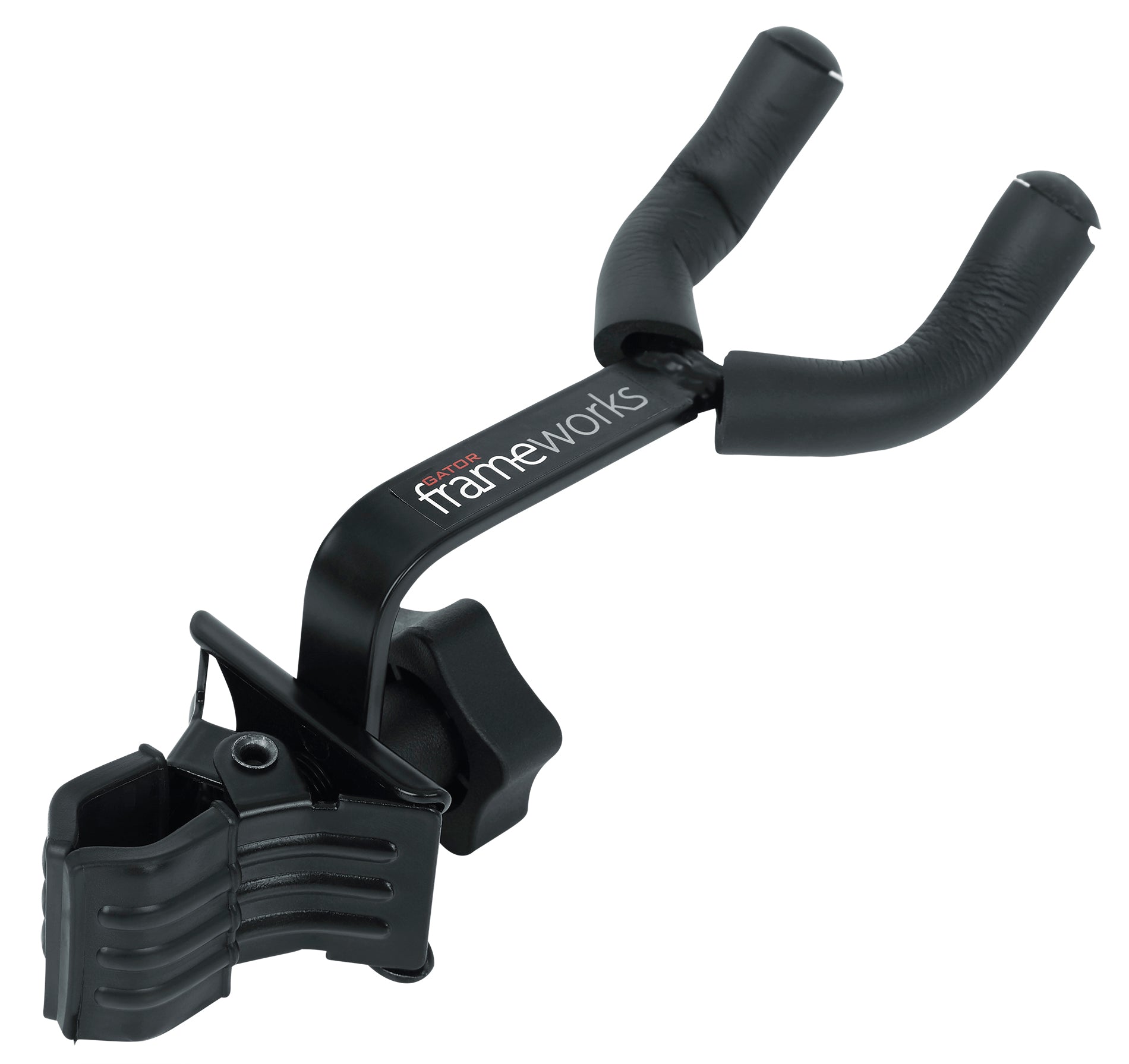 GATOR GFW-MICUKE-HNGR Uke and Mandolin hanger that clamps on mic stands. - Ukulele/Mandolin Hanger for Microphone Stands