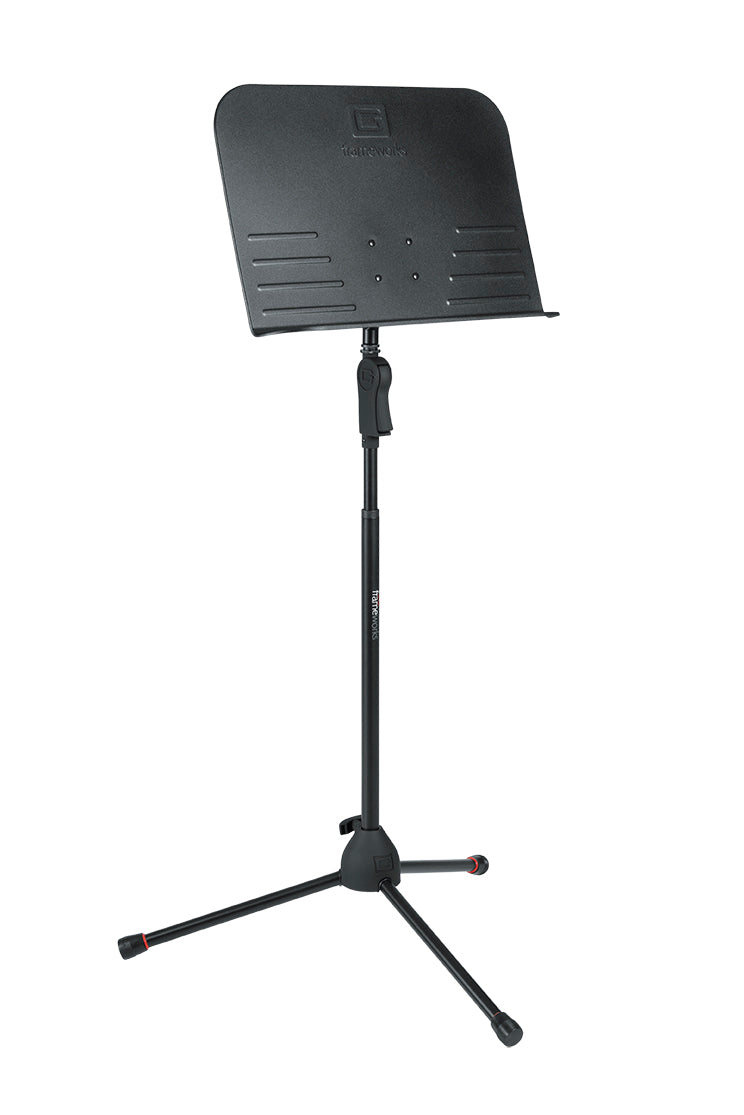 GATOR GFW-MUS-2000 Deluxe tripod sheet music stand with one handed clutch height adjustment