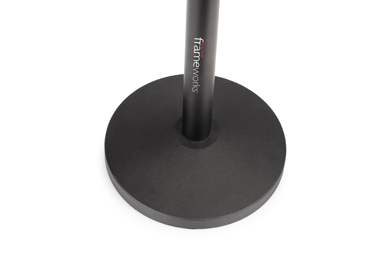 GATOR GFW-RINGLIGHTDSKTP Desktop Roundbased Stand with One Ring Light and Phone Holder