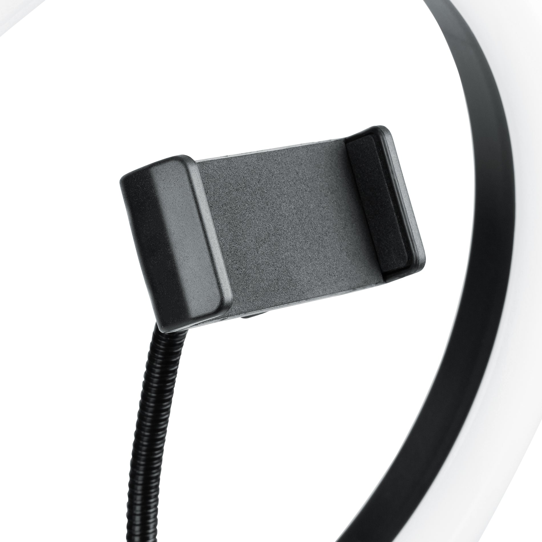 GATOR GFW-RINGLIGHTDSKTP Desktop Roundbased Stand with One Ring Light and Phone Holder
