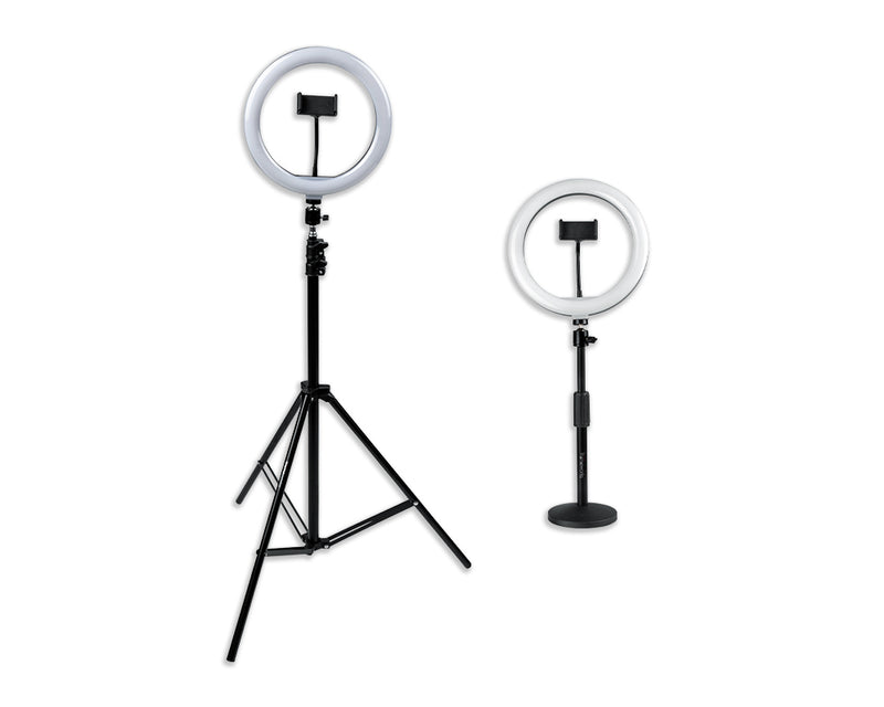 GATOR GFW-RINGLIGHTSET Set of Two Stands, Two Ring Lights and Two Phone Holders