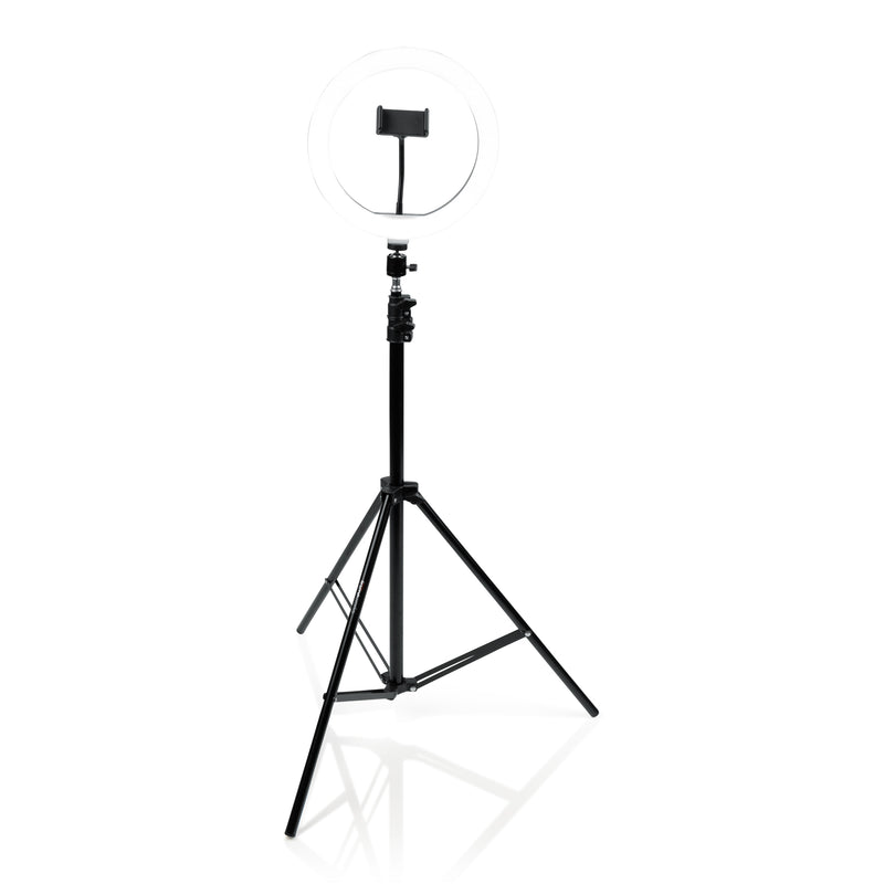 GATOR GFW-RINGLIGHTTRIPD 10-Inch LED Ring Light Stand with Phone Holder & Tripod Base