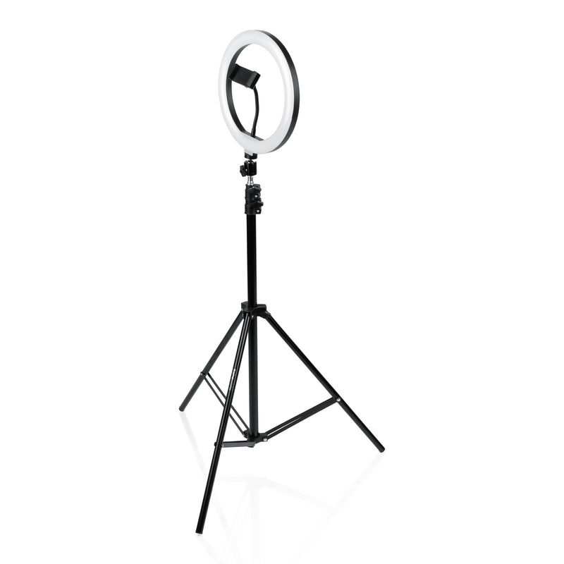 GATOR GFW-RINGLIGHTTRIPD 10-Inch LED Ring Light Stand with Phone Holder & Tripod Base