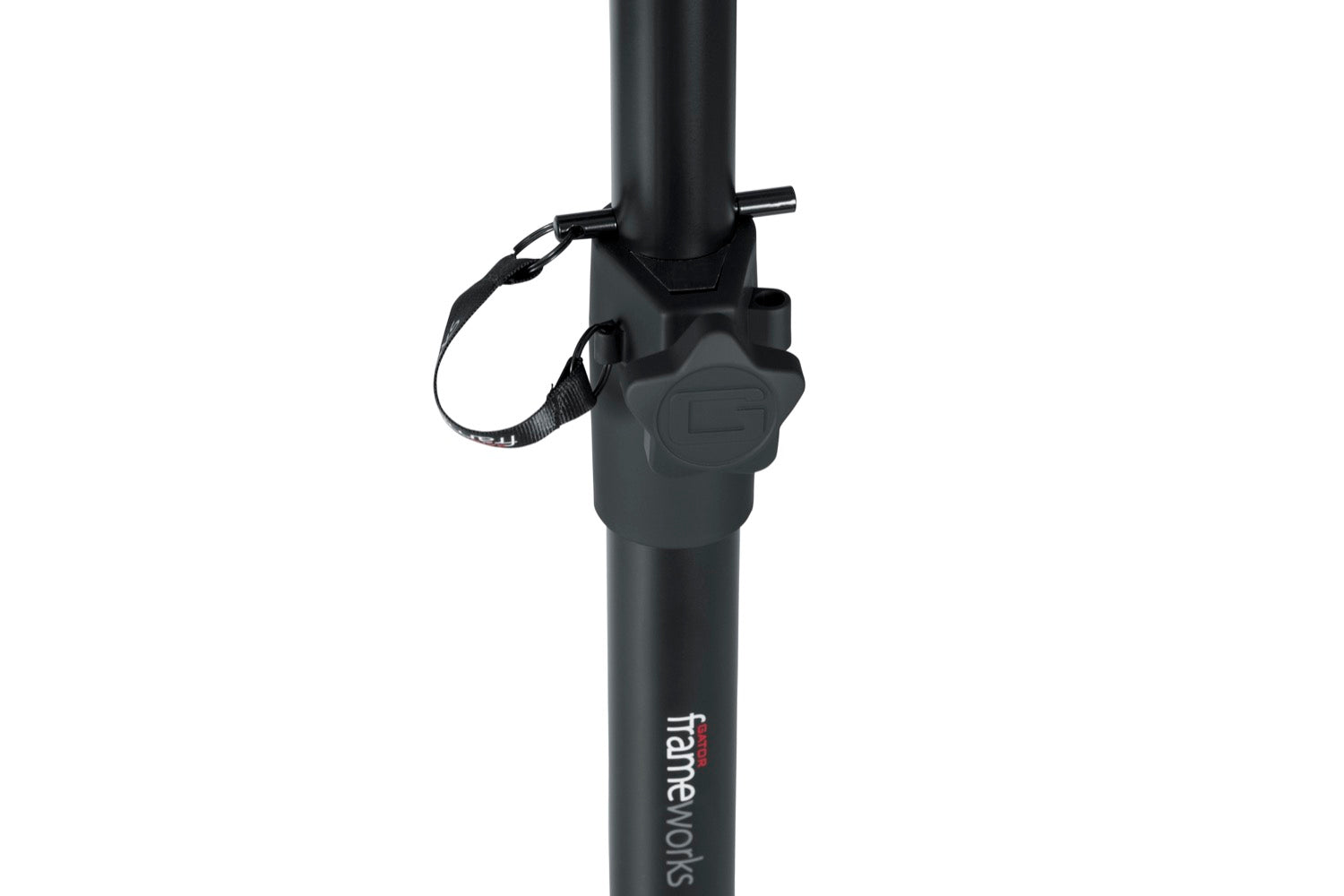 GATOR GFW-SPK-SM50 Pair of height adjustable studio monitor stands with protective rubberized pedestal surface and wide base for stability. Max height of 53 inches.