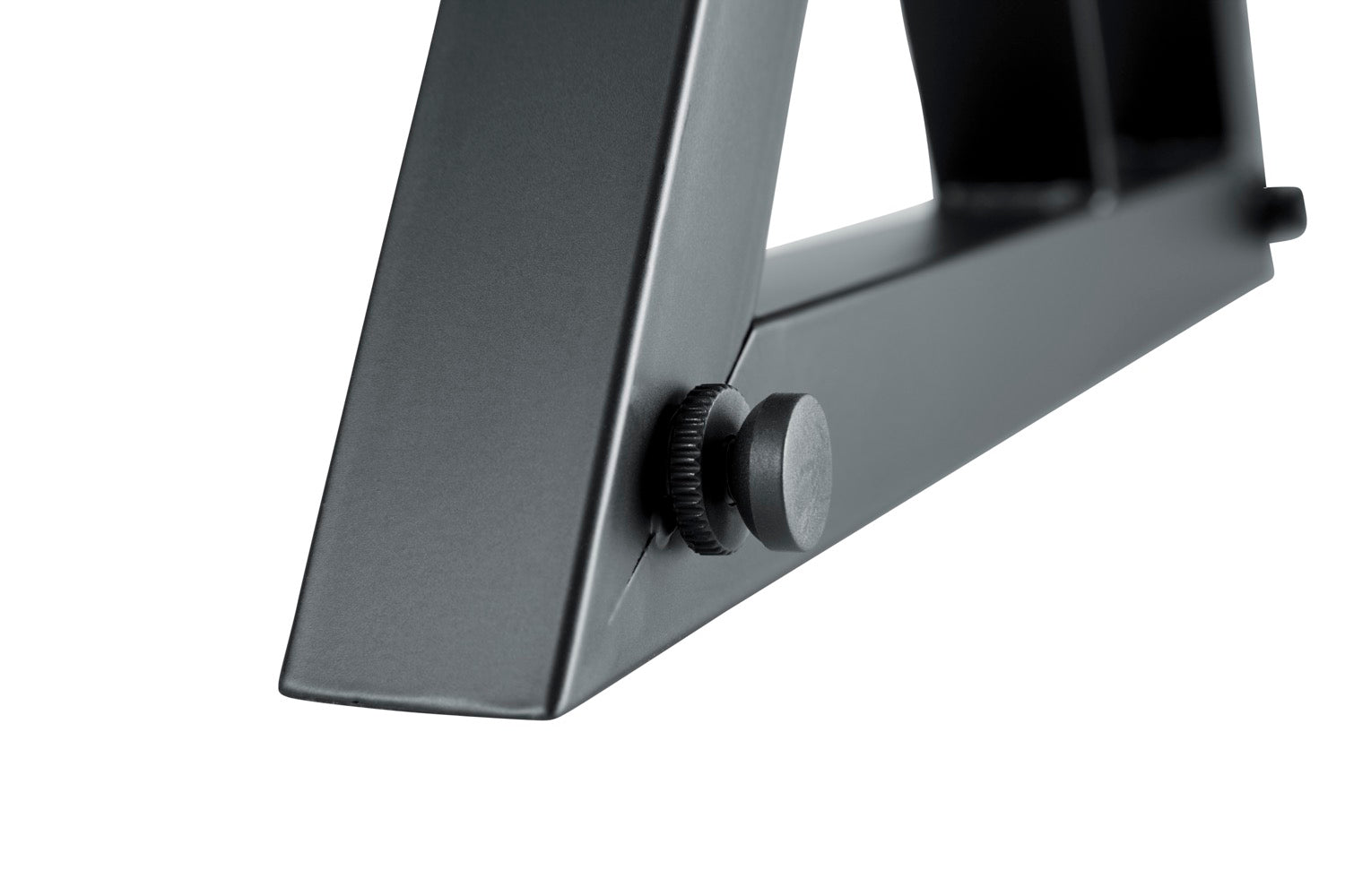 GATOR GFW-SPK-SM50 Pair of height adjustable studio monitor stands with protective rubberized pedestal surface and wide base for stability. Max height of 53 inches.