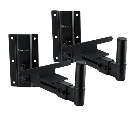 GATOR GFW-SPK-WM100 Adjustable wall mountable speaker stands (2) 100 lb weight capacity