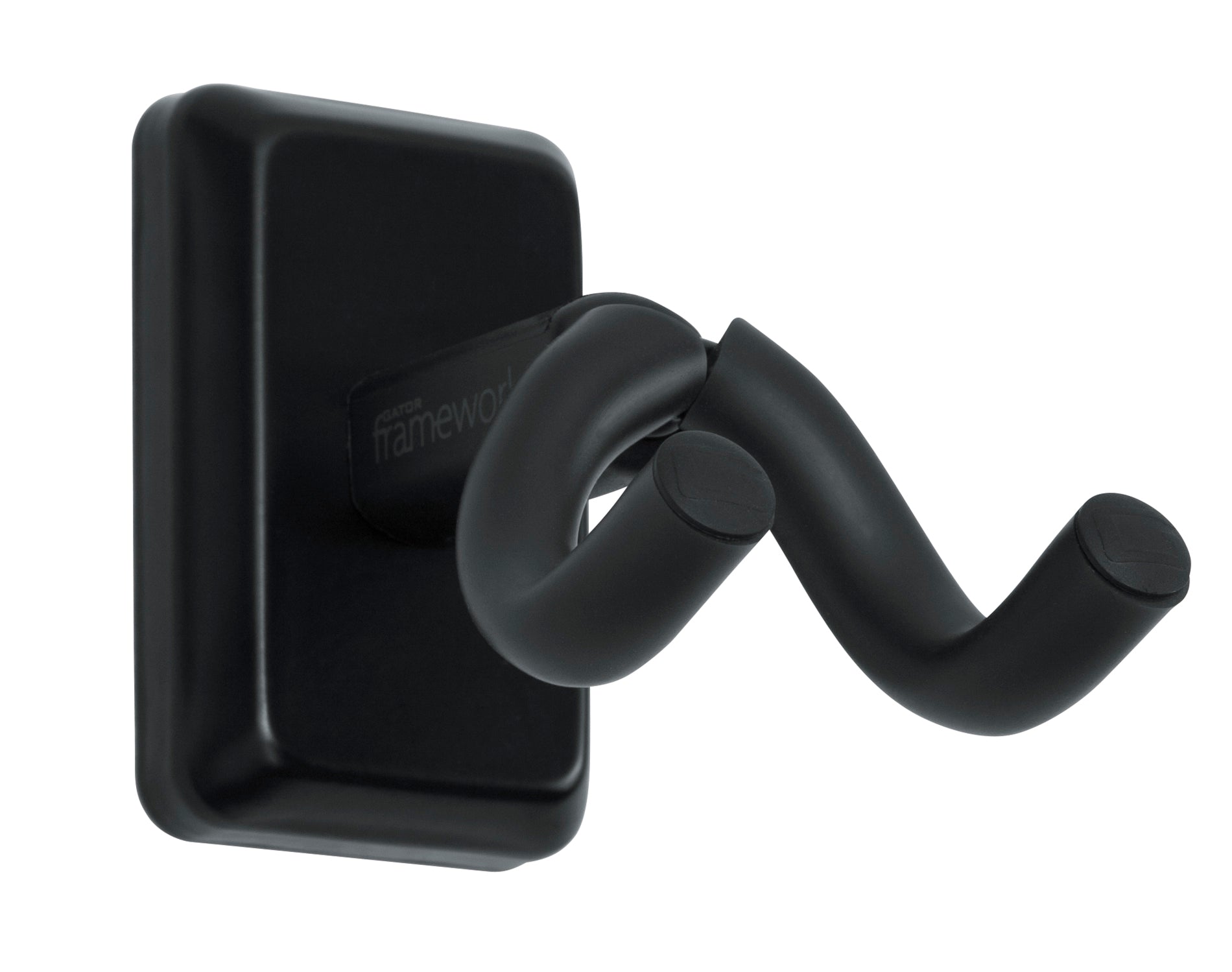 GATOR GFW-UKE-HNGRBLK Wall Mounted Ukulele/Mandolin Hanger with Black Mounting Plate