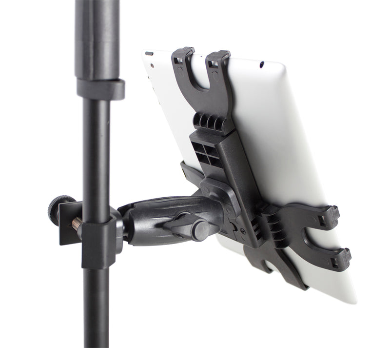 GATOR GFW-UTL-TBLTCLMP Clamp mount multi angle viewing adjustable tray for iPad 2 and other tablet devices.