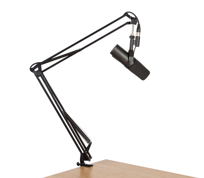 GATOR GFWMICBCBM1000 Desk mounted broadcast stand w/ boom - Desk-Mounted Broadcast/Podcast Boom Mic Stand