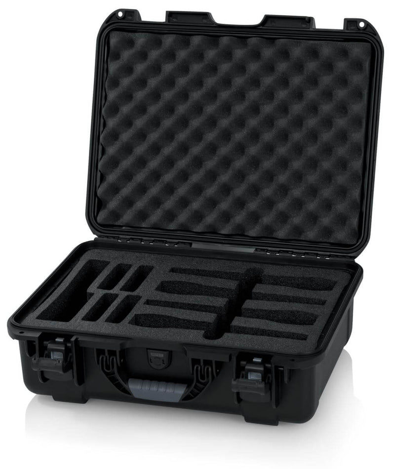 GATOR GM-04-WMIC-WP • Fits 4 Wireless Microphones - Waterproof Wireless Microphone Case
