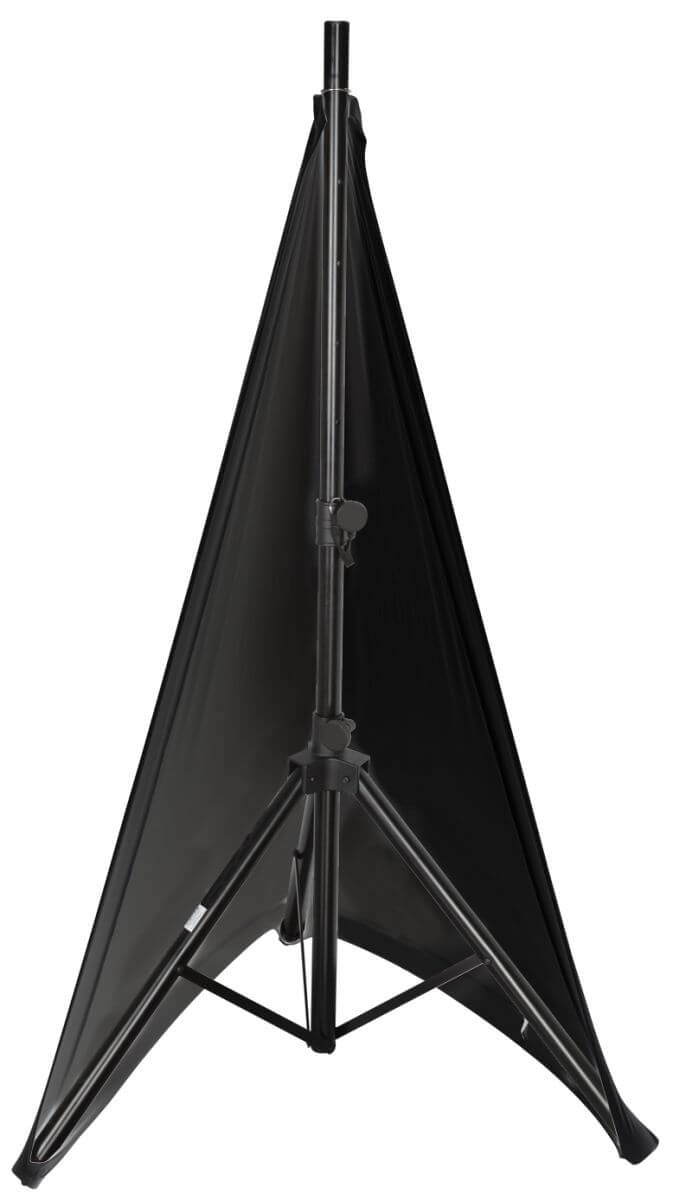 GATOR GPA-STAND-2-B Black scrim design to cover one side of your tripod style speaker stands