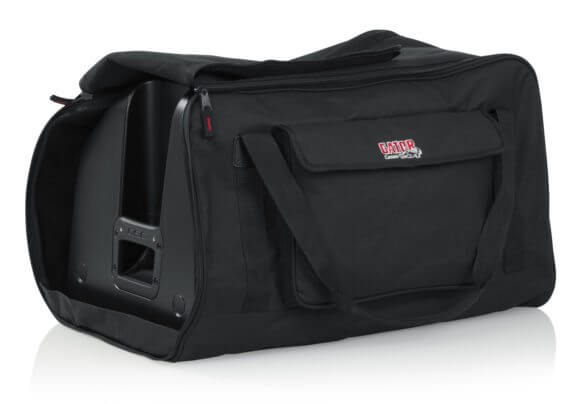 GATOR GPA-TOTE12 Same features as model GPA-TOTE8 but designed to fit most popular 12” speaker cabinets including QSC K12, Turbosound iQ12, and Yamaha DRX12