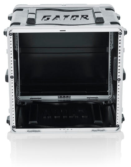 GATOR GR-8L 8U Polyethylene 19" Rack, 19.5" deep, Locking Lids - Gator GR-8L Deluxe Rack Case - 8U, 19.5" Deep