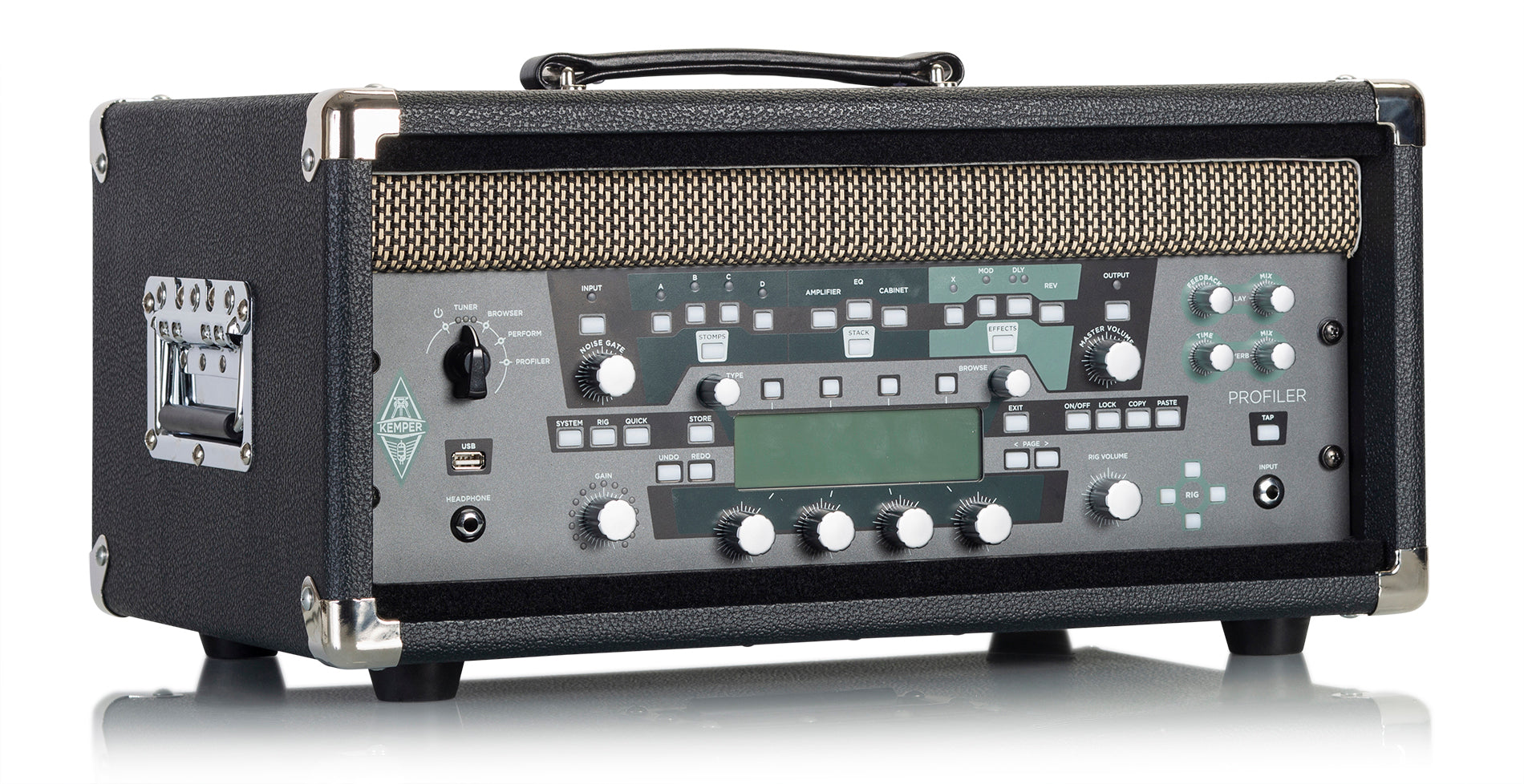 GATOR GR-RETRORACK-4BK 4U Vintage Amplifier Style, Black. - Vintage Amp Vibe Rack Case – 4U Black