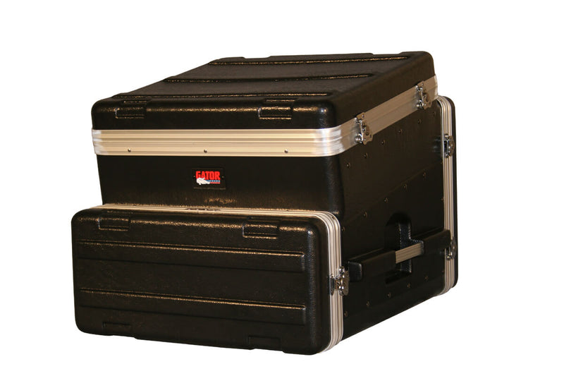 GATOR GRC-10x4 10 spaces on tilt, 4 spaces below. 19" Polyethylene Rack - 10U Top, 4U Side Console Rack