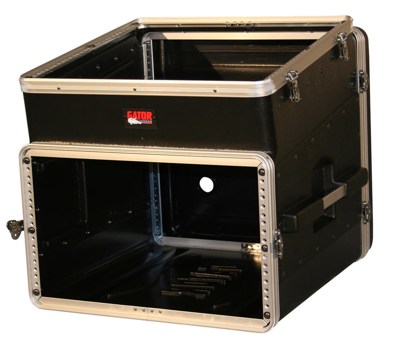 GATOR GRC-10x8 10 spaces on tilt, 8 spaces below. 19” Polyethylene Rack - 10U Top, 8U Side Console Rack