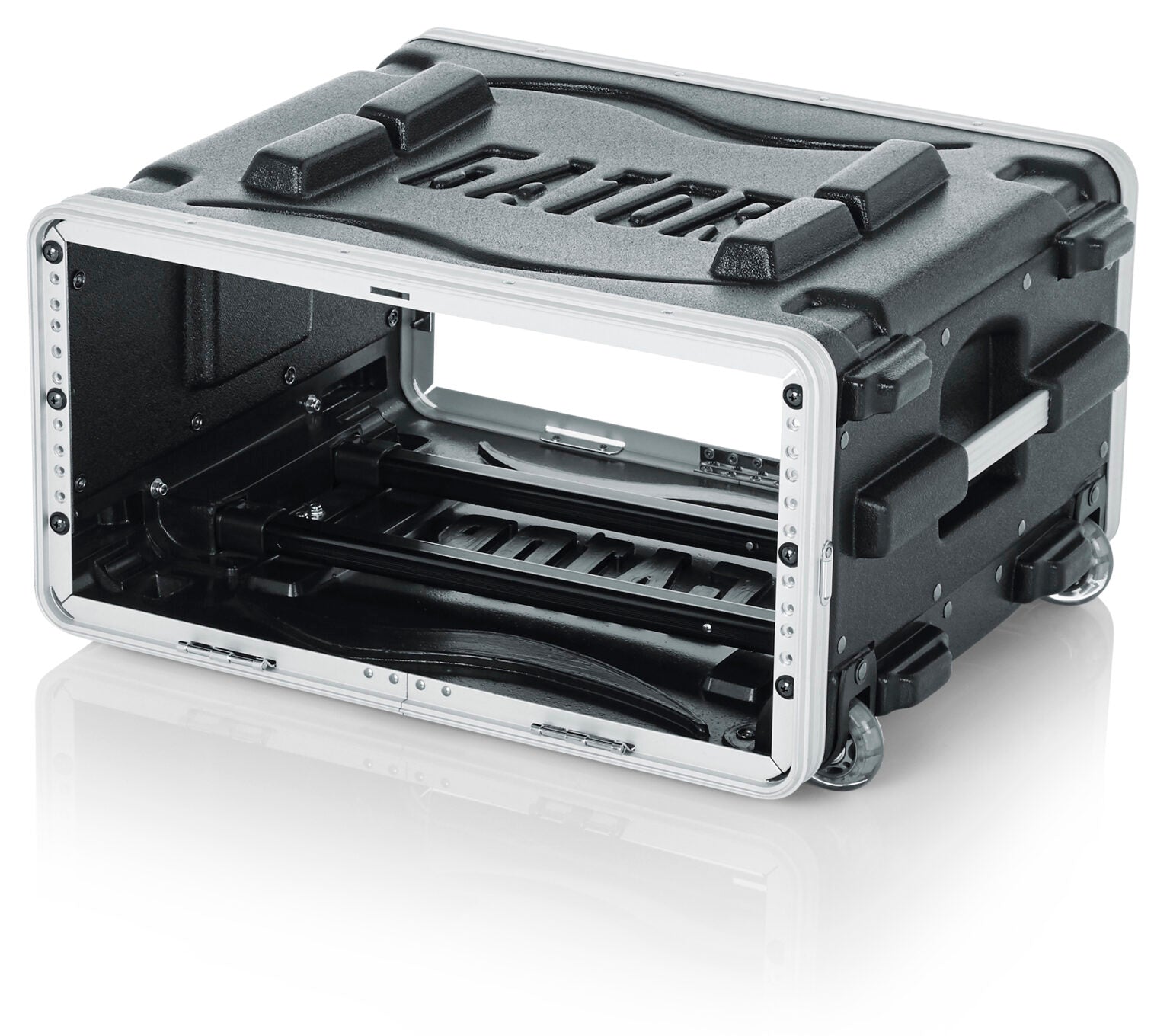 GATOR GRR-6L 6U Polyethylene, 19" Roller Rack with wheels, pull-out handle - 6U Rack; Rolling