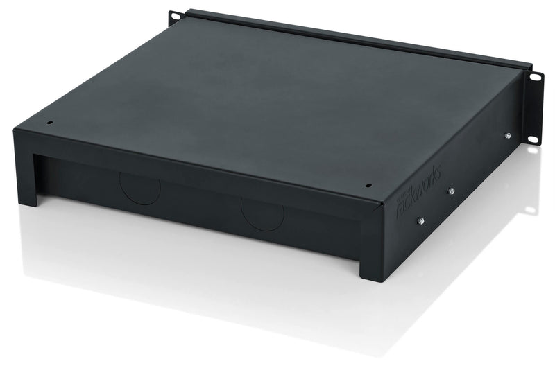 GATOR GRW-DRWWRLSS • 2U Lockable Drawer, 14.2" Deep, insert for 4 wireless mic systems