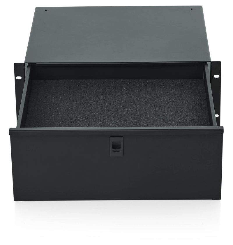 GATOR GRW-DRWDF4 4U lockable Drawer, 14.2" Deep w/ diced foam - 4U Drawer, 14.2″ Deep W/ Foam Interior