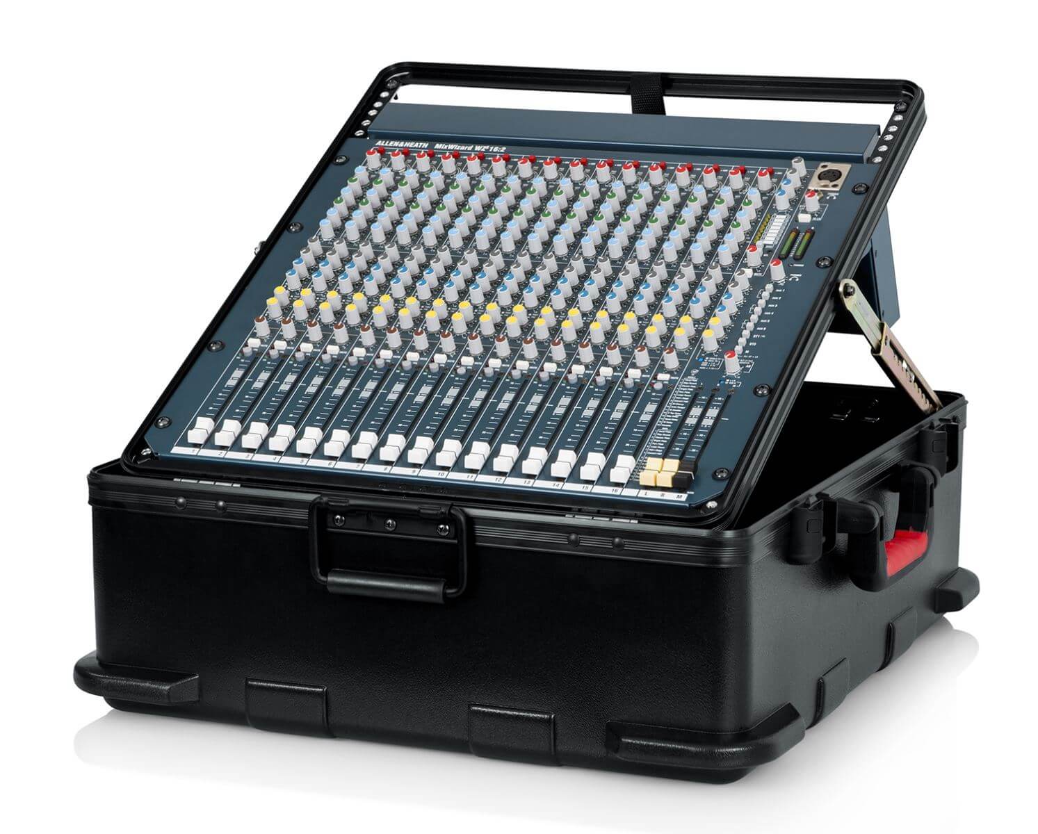 GATOR GTSA-MIX12PU TSA Series ATA Molded Polyethylene Mixer Case with 12U Pop-Up Rack Rails