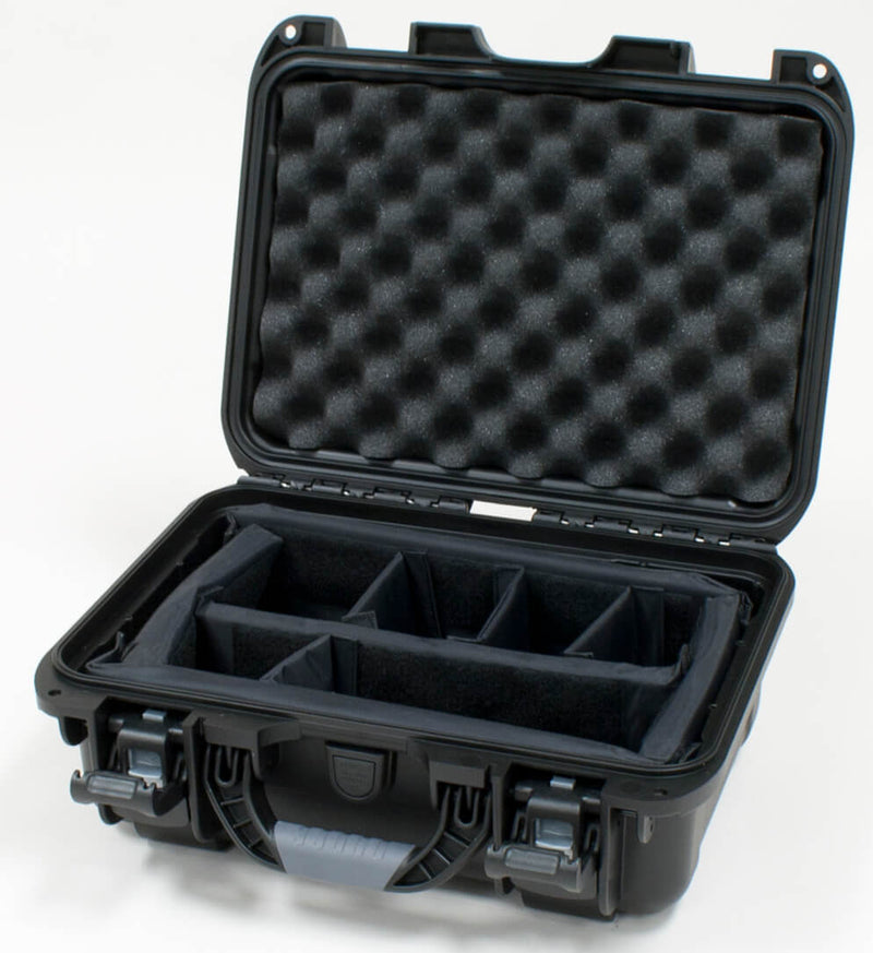 GATOR GU-1309-06-WPDV Same as GU-1309-06-WPNF but with Dividers - Utility Case W/Divider System; 13.8″X9.3″X6.2″