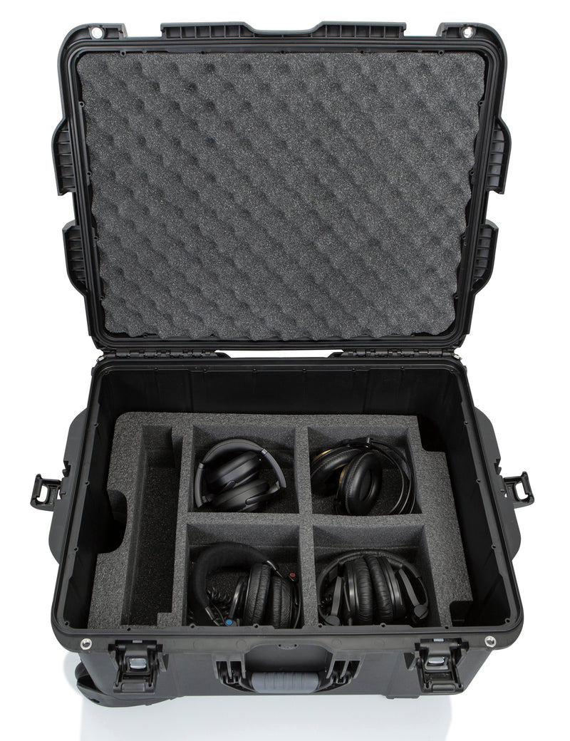 GATOR GWP-TITANRODECASTER4 Titan series case for Rodecaster Pro, 4 mics & 4 headsets