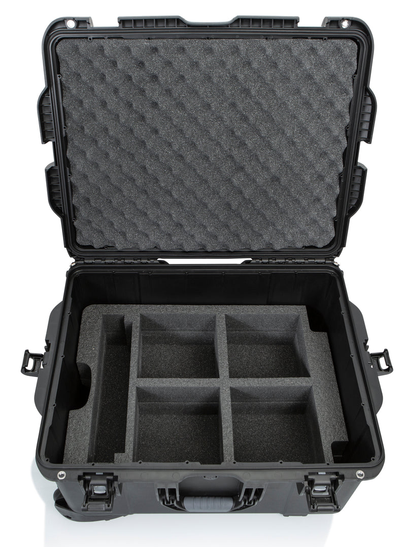 GATOR GWP-TITANRODECASTER4 Titan series case for Rodecaster Pro, 4 mics & 4 headsets