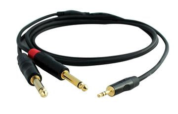 DIGIFLEX HIN SERIES Insert Cables 1/8" mini TRS to 2x 1/4" mono