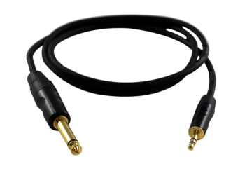 DIGIFLEX HPK SERIES 1/8" mini TRS to 1/4" phone cable 3FT - 3 Foot Adapter Cable -1/8 Mono Plug to 1/4 MonoPlug