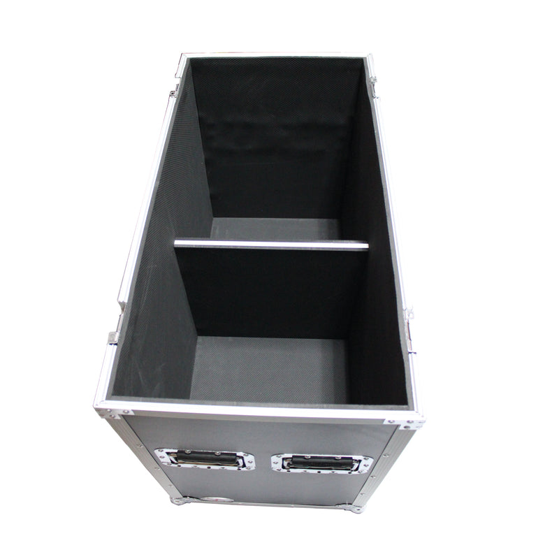 PROX-X-QSC-KW152 Speaker Road Case - Dual Speaker Flight Case for QSC KW152 W-Wheels