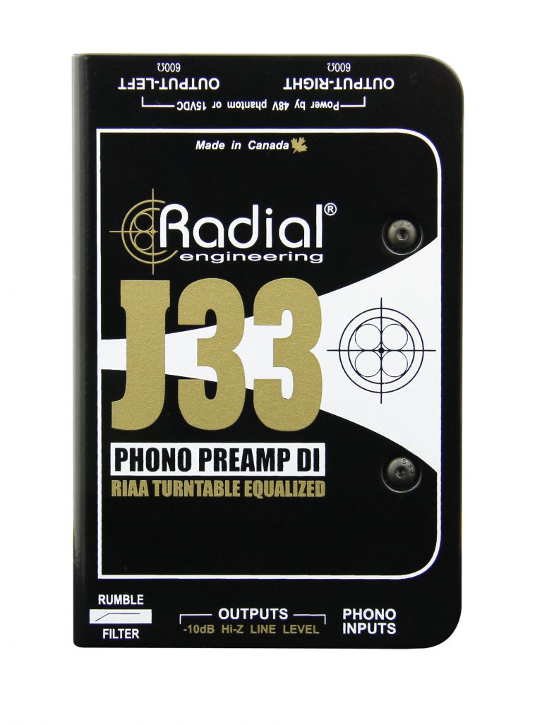 RADIAL RADIAL J33 -Active Turntable Preamp & DI Box