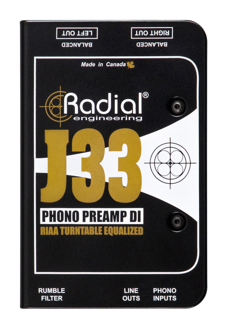Radial J33 - Radial Engineering J33 Turntable Preamp & Direct Box