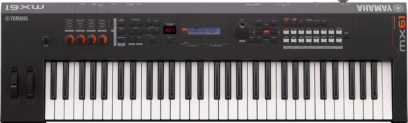 YAMAHA MX61 - Keyboard 61 notes - Yamaha MX BK/BU Series 61-Key Synthesizer (128 Polyphony) - Black