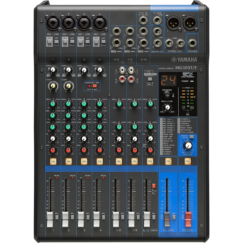 YAMAHA MG10XUF -10-Channel Mixing Console WITH EFFECTS