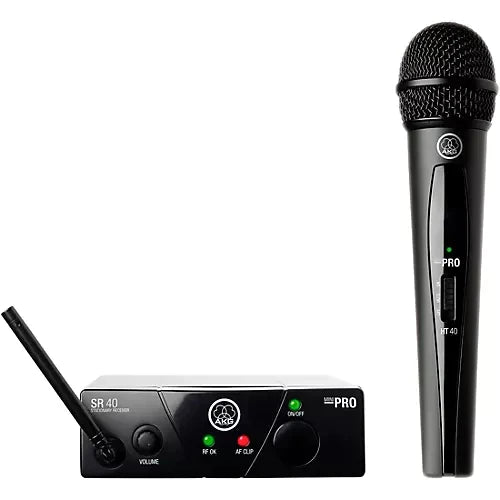 AKG WMS40MINI-VOCAL-US25D - AKG WMS40MINI V.SETUS25D Mini Single Vocal Set Wireless Microphone System