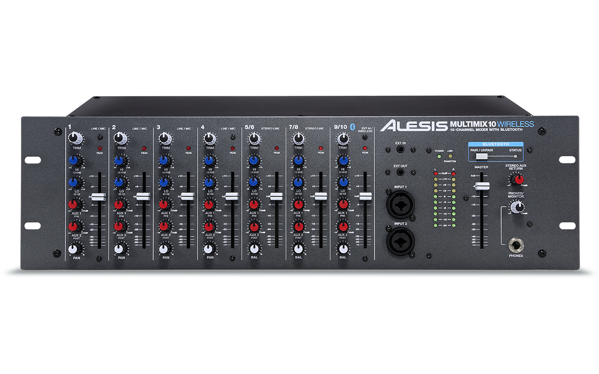 ALESIS MM10W - Channel Rackmount Mixer with Bluetooth Wireless