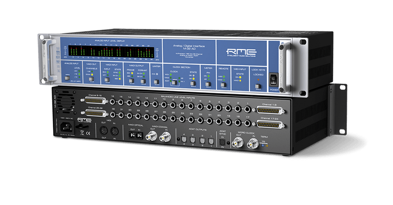 RME M32AD Audio Digital Converter M-32AD - RME M-32 AD 32-Channel High-End Analog To Madiadat Converter