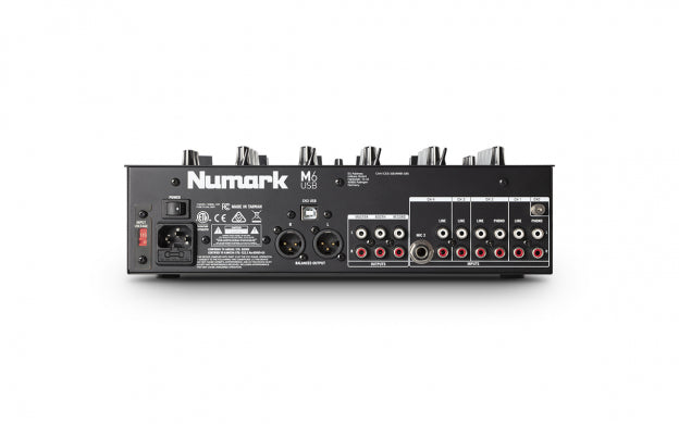 NUMARK M6 USB - 4 CHANNEL MIXER USB with XLR output