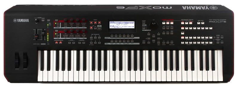 YAMAHA MOXF6 - 61 keys semi-weighted keyboard (Initial Touch) - Yamaha 61 Key Synth Workstation