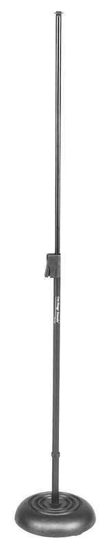 ON STAGE MS7201QRB - On-Stage Round Base Quick Release Telescoping Microphone Stand (Black)