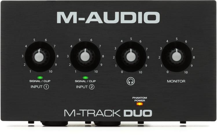 M Audio Dual M-AUDIO MTRACK DUO - 2-Channel USB recording interface for Mac and PC