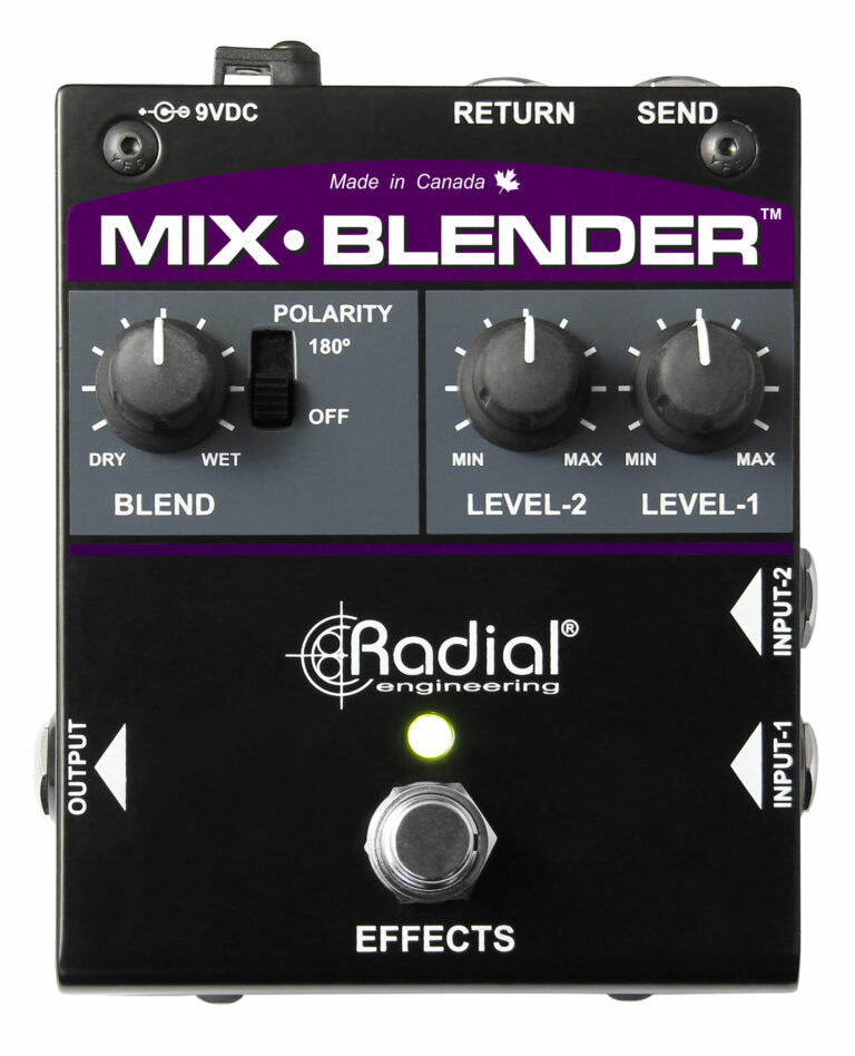 Radial Mix-Blender - Radial Engineering MIX-BLENDER Dual Input Guitar Mixer w/ Insert Loop