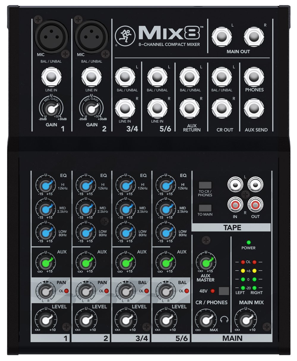 MACKIE MIX8 - Compact 8 channels mixer