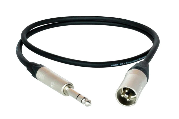 Digiflex NXMS-25 Cable XLR to TRS - NXMS Tour Series - XLR M to 1/4" TRS NXMS-25