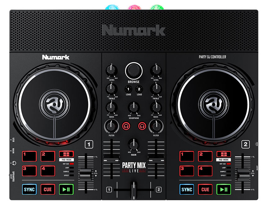 NUMARK PARTYMIX II LIVE - Controller with Built In Light Show and speakers