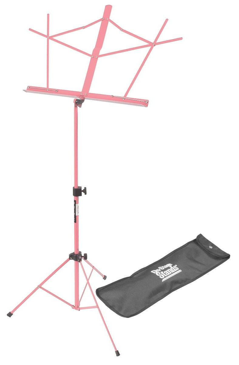 ON STAGE SM7122PKB - On Stage Stands SM7122PKB Pink Compact Sheet Music Stand with Bag