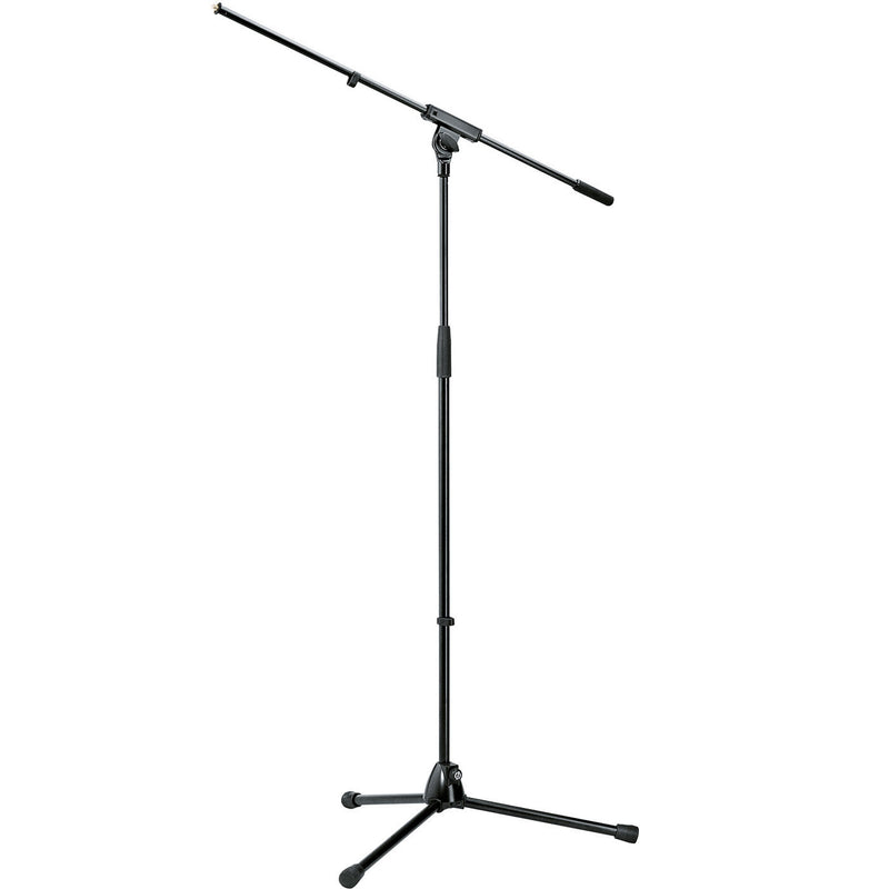 K&M 210/6-BLACK Stand Mic - K&M 210/6 Tripod Microphone Stand with 31.6" Boom (Black)