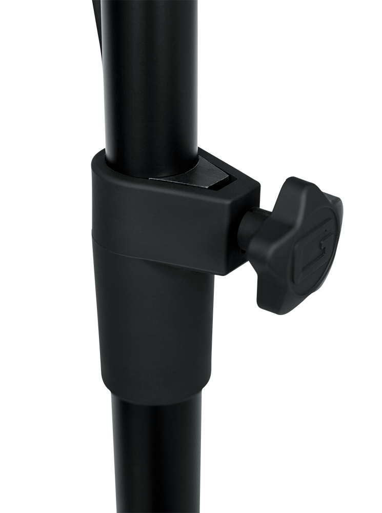 GATOR GFW-SPK-3000 Deluxe aluminum speaker stand with LiftEEZ piston height adjustment. Features dual diameter compatibility.