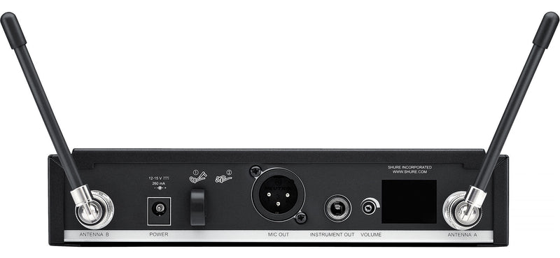 SHURE BLX4R-H9 (512-542 MGH) - B STOCK FULL WARRANTY -  Wireless Diversity Receiver with PS23 & 1/4 Wave Antennas